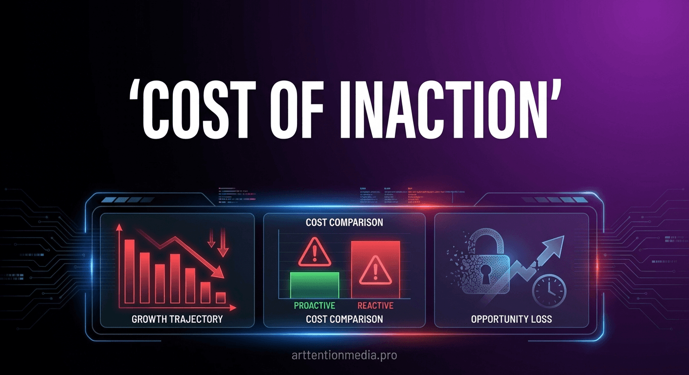 The Cost of NOT Using AI: What Inaction Really Costs Your Business — Arttention Media